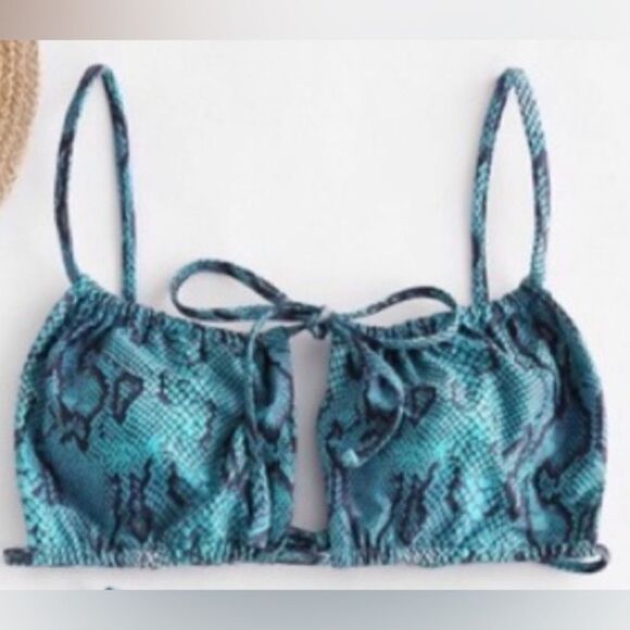 Snakeskin Bikini top size 6‎ - Picture 1 of 5